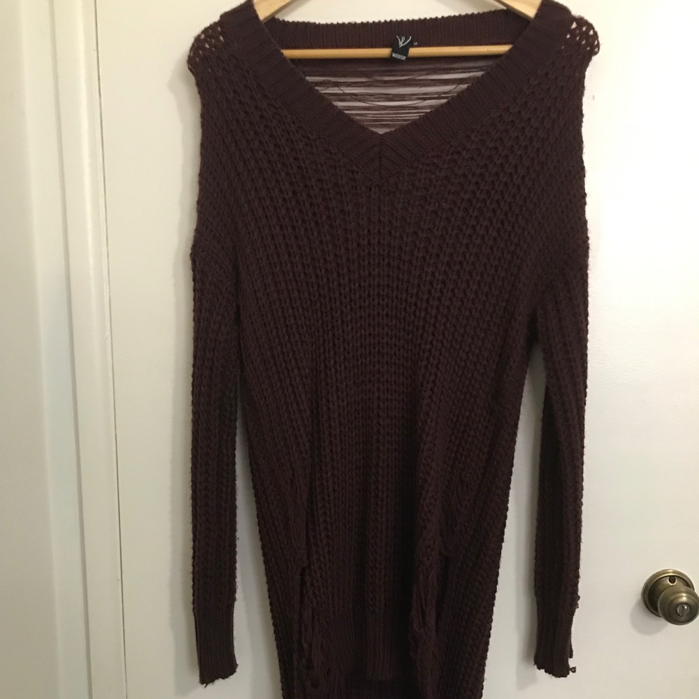 Windsor Burgundy Long Sleeve Dress